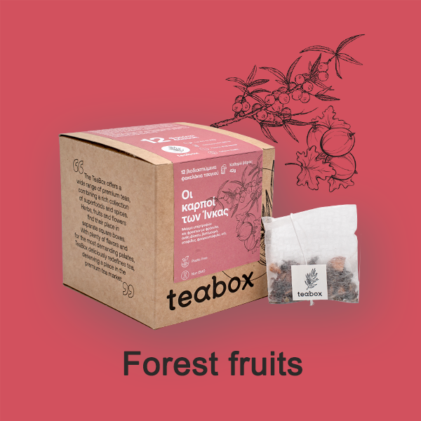 TeaBox: Tea with herbs, superfoods, fruits and spices.
